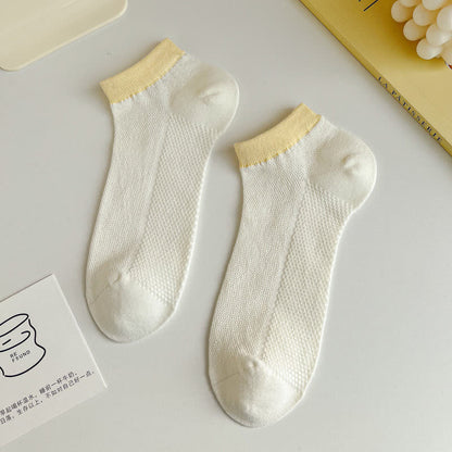 Chaussettes respirantes à bordure colorée (8 paires)