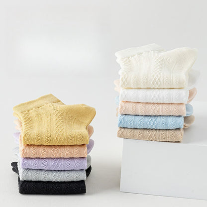 Chaussettes respirantes, légères et délicates en maille (10 paires)