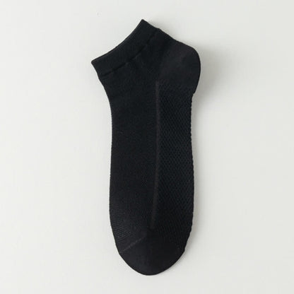 Chaussettes fines et respirantes en maille de couleur unie (8 paires) - Noir - EU39-44 (US6-10) - image 18