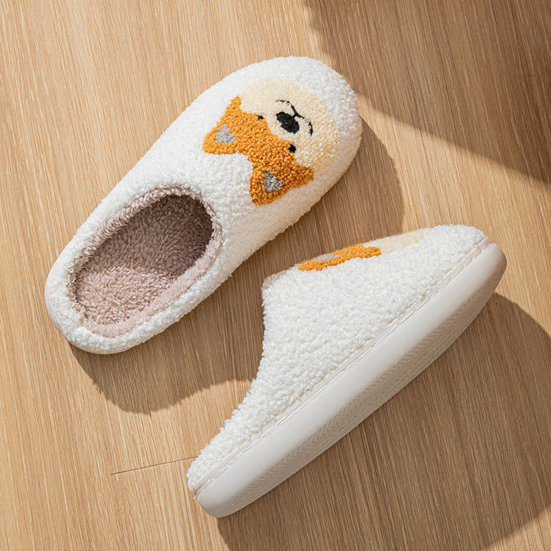 Chaussons moelleux en forme de chien de dessin animé - image 8