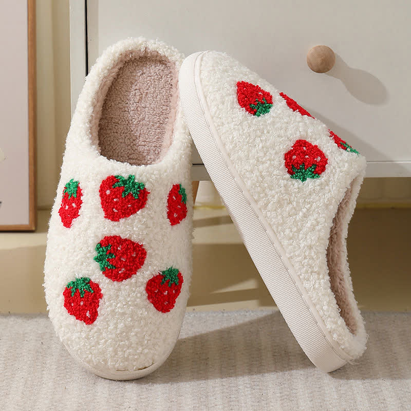 Chaussons moelleux à imprimé fruits de dessin animé - image 4