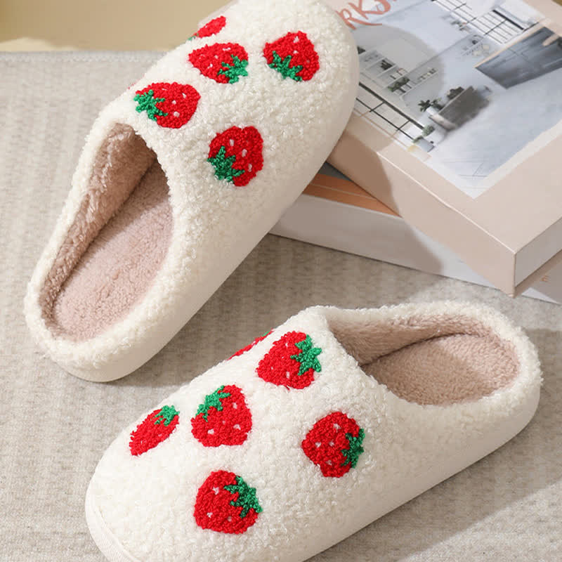 Chaussons moelleux à imprimé fruits de dessin animé - image 5