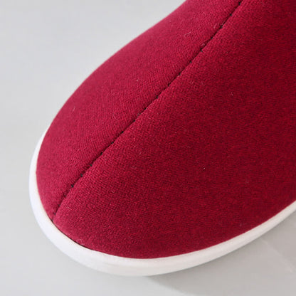 Chaussons chauds à tige haute de couleur unie - image 11