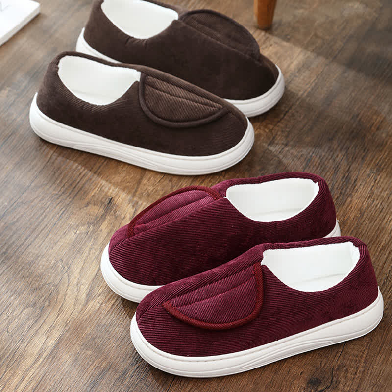 Chaussons chauds antidérapants à velcro grande taille - image 4