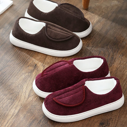 Chaussons chauds antidérapants à velcro grande taille - image 4