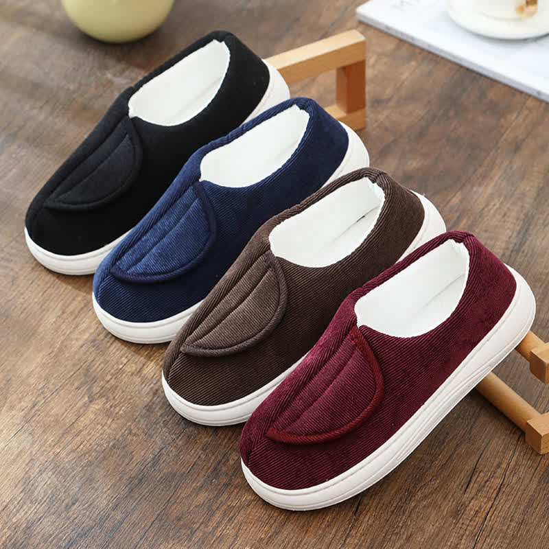 Chaussons chauds antidérapants à velcro grande taille - image 3