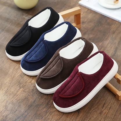 Chaussons chauds antidérapants à velcro grande taille - image 3