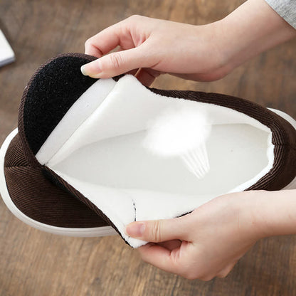 Chaussons chauds antidérapants à velcro grande taille - image 11