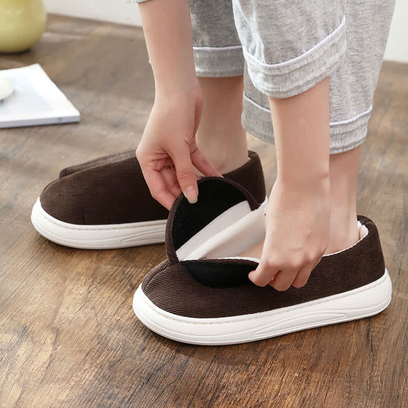 Chaussons chauds antidérapants à velcro grande taille - image 8