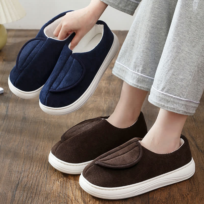 Chaussons chauds antidérapants à velcro grande taille - image 0