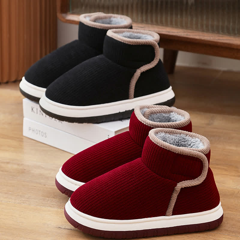 Chaussons chauds antidérapants à semelles épaisses - image 1