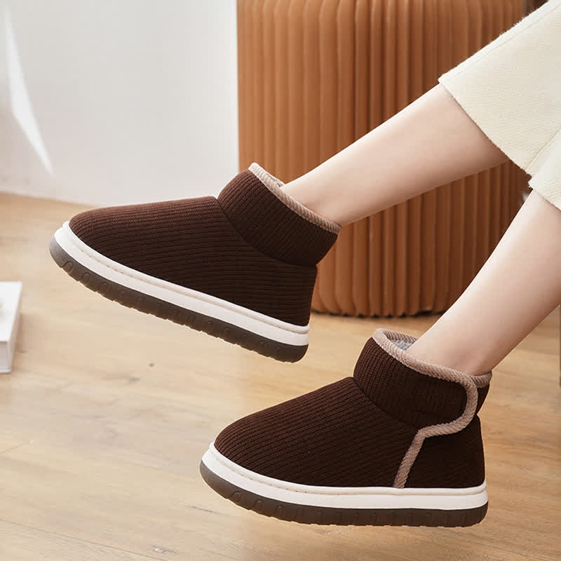 Chaussons chauds antidérapants à semelles épaisses - image 12