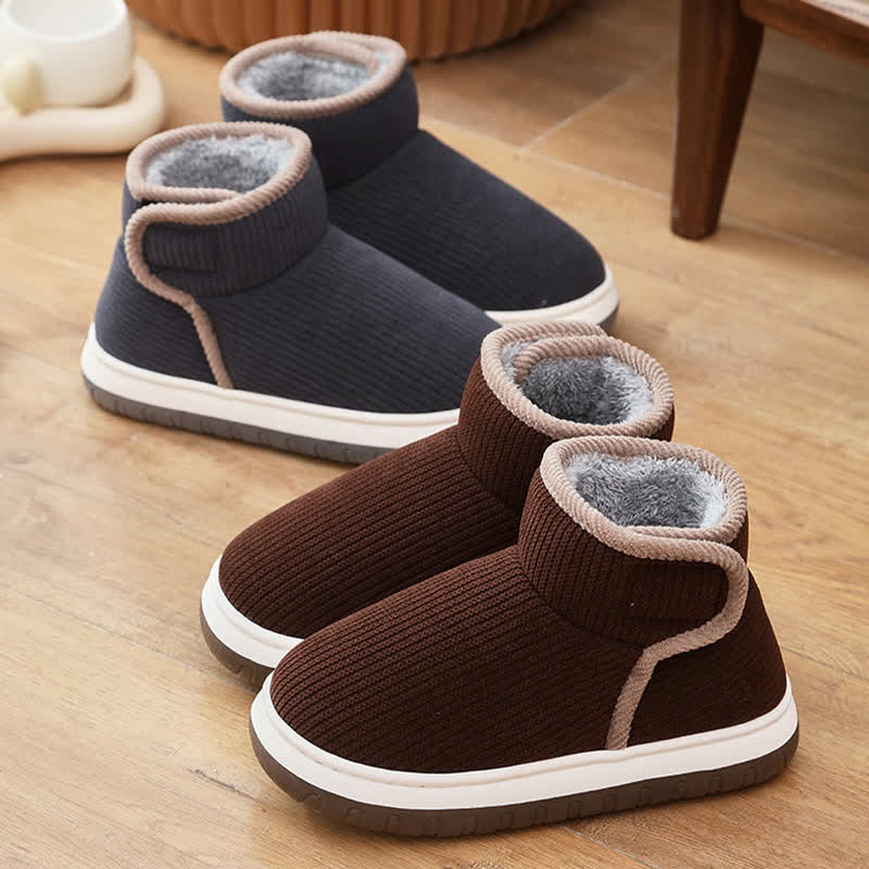 Chaussons chauds antidérapants à semelles épaisses - image 3