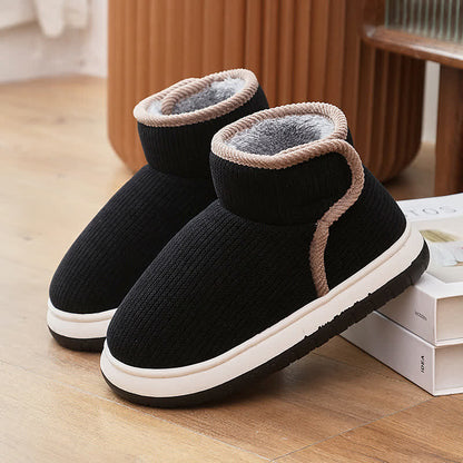 Chaussons chauds antidérapants à semelles épaisses - Noir - EU42-43 (US8.5-9) - image 15