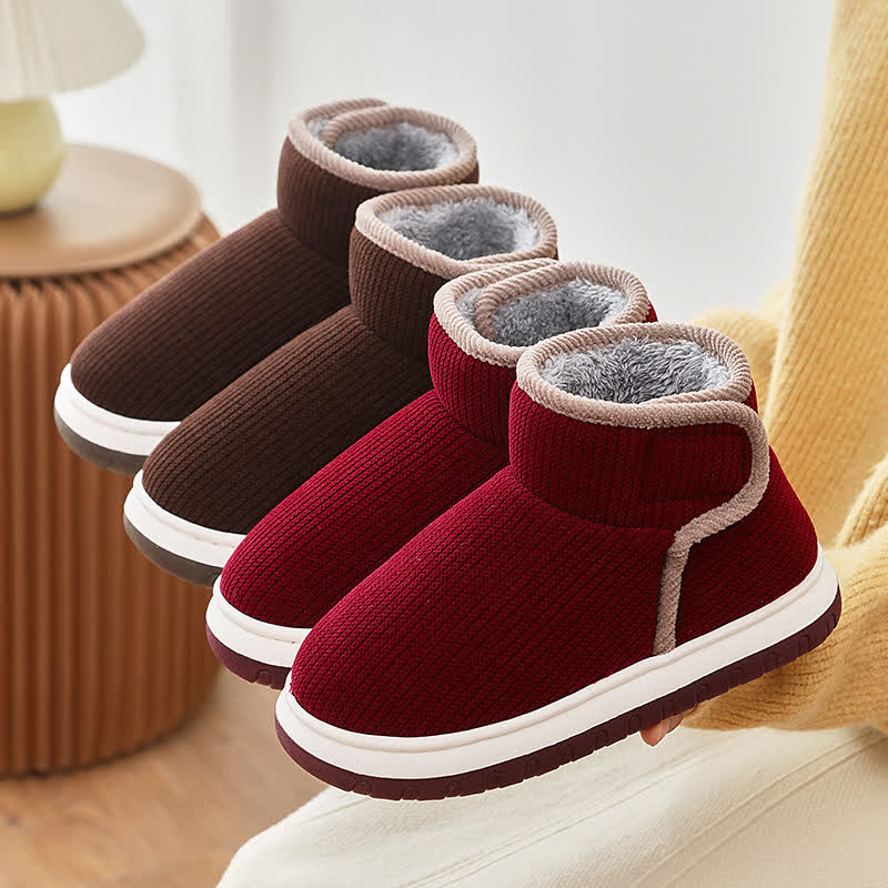 Chaussons chauds antidérapants à semelles épaisses - image 2