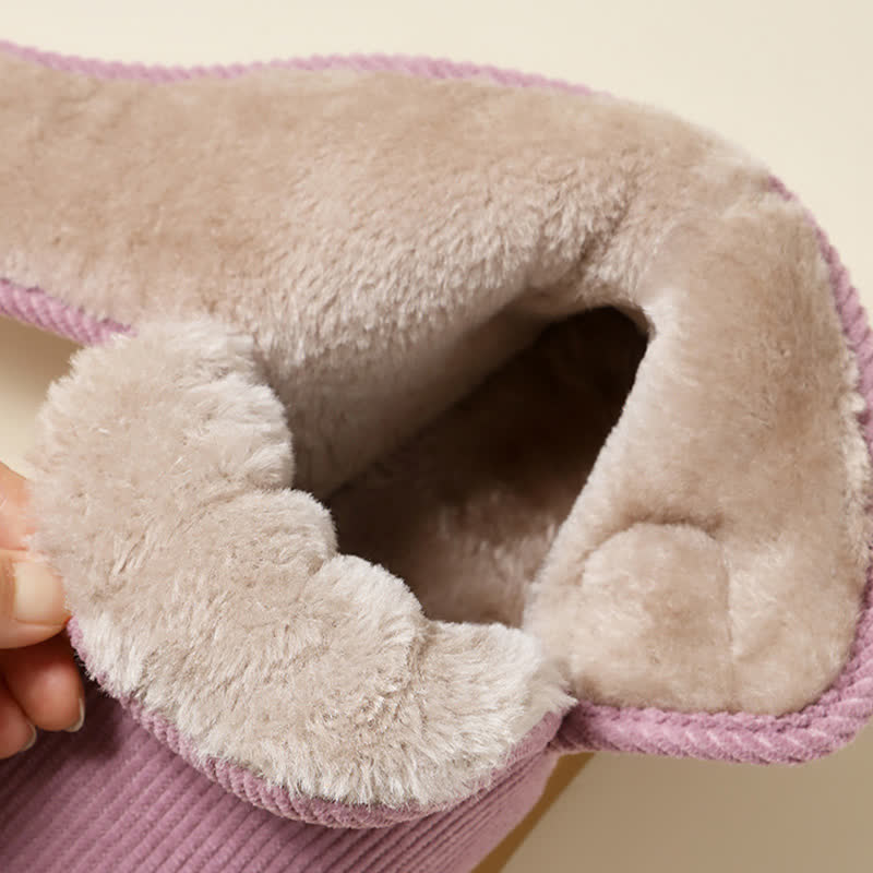 Chaussons d'intérieur chauds à tige haute et velcro - image 7