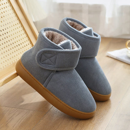 Chaussons d'intérieur chauds à tige haute et velcro - image 11