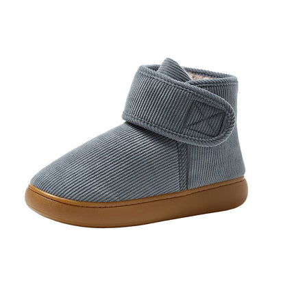 Chaussons d'intérieur chauds à tige haute et velcro - image 12