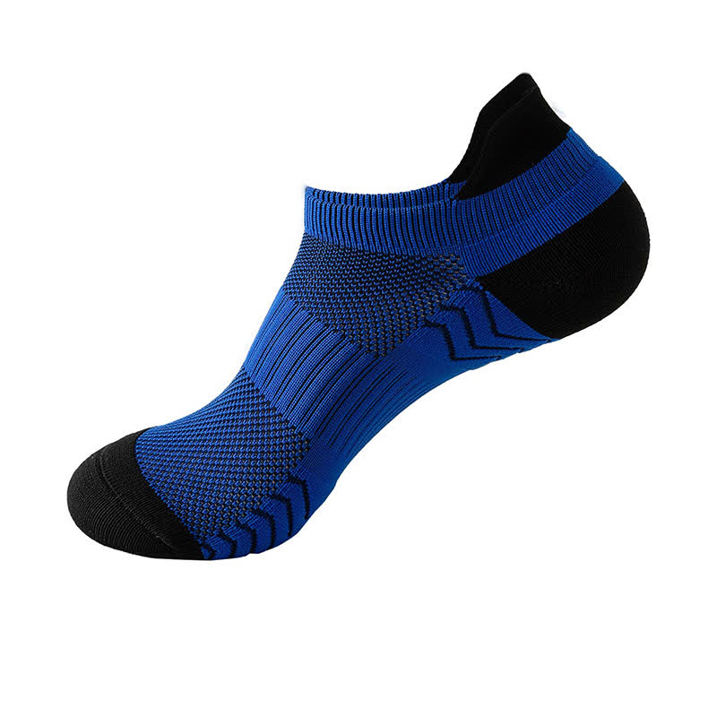 Chaussettes de compression respirantes à blocs de couleurs (8 paires) - Bleu - EU37-42 (US4-8.5) - image 8