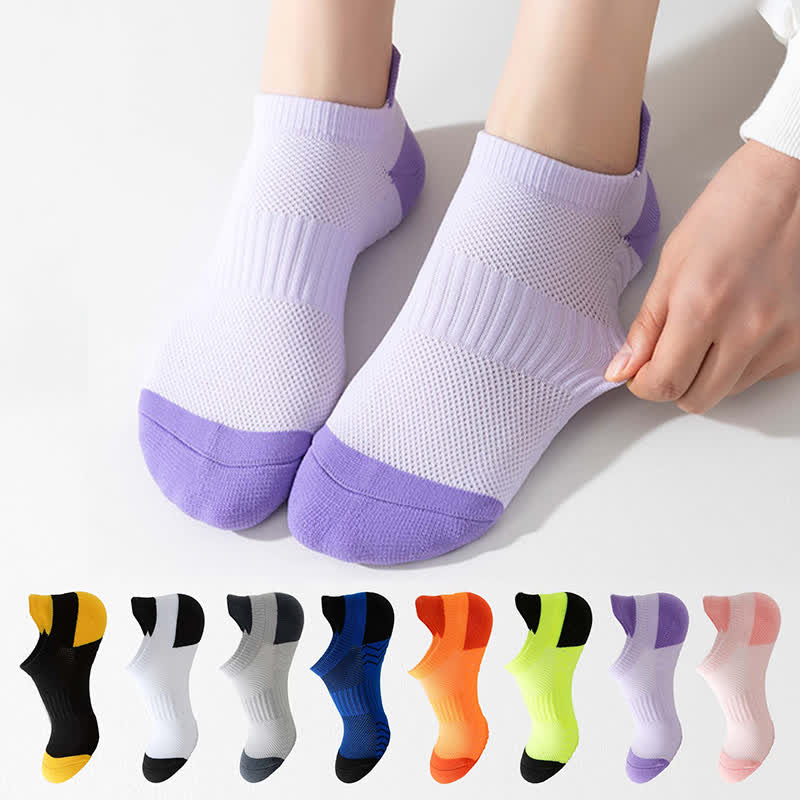 Chaussettes de compression respirantes à blocs de couleurs (8 paires)