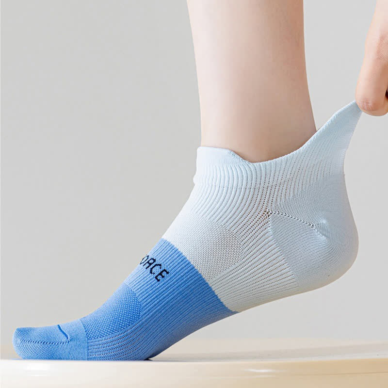 Chaussettes de compression à imprimé lettres et blocs de couleur (8 paires)