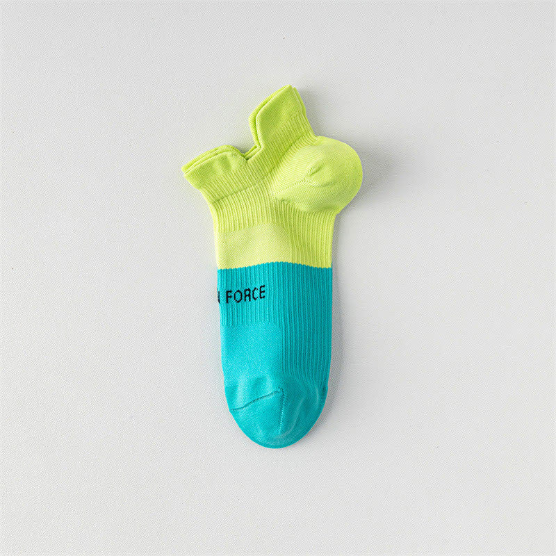 Chaussettes de compression à imprimé lettres et blocs de couleur (8 paires) - Jaune et vert - EU38-41 (US5-7,5) - image 11