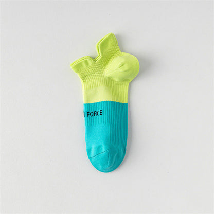 Chaussettes de compression à imprimé lettres et blocs de couleur (8 paires) - Jaune et vert - EU38-41 (US5-7,5) - image 11