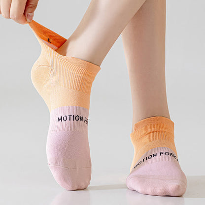 Chaussettes de compression à imprimé lettres et blocs de couleur (8 paires)