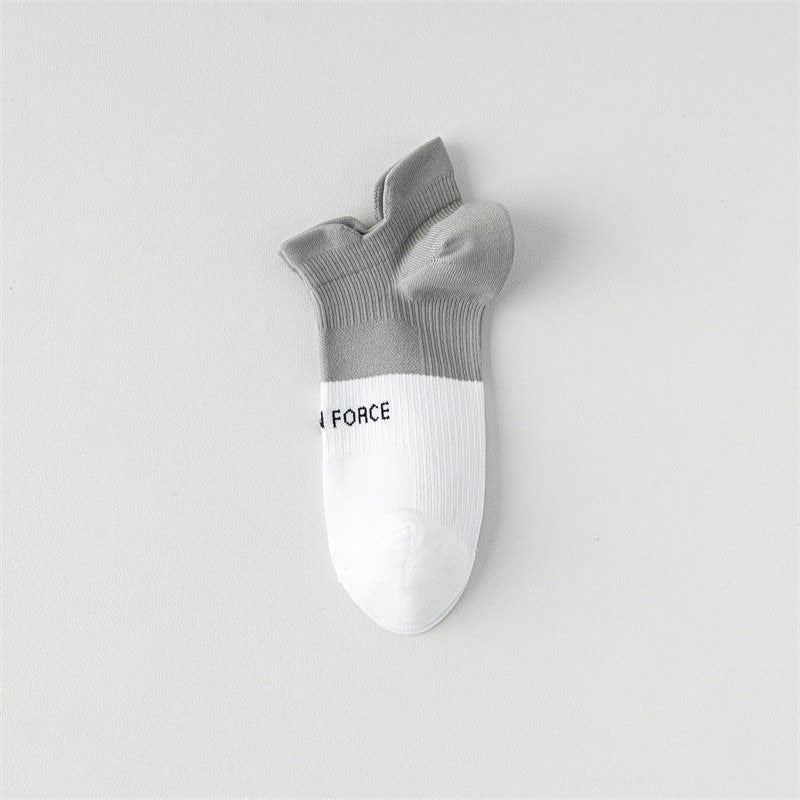 Chaussettes de compression à imprimé lettres et blocs de couleur (8 paires) - Gris et blanc - EU38-41 (US5-7,5) - image 12