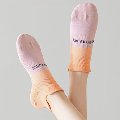 Chaussettes de compression à imprimé lettres et blocs de couleur (8 paires)