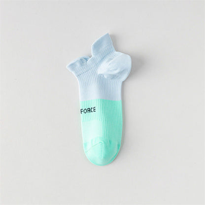 Chaussettes de compression à imprimé lettres et blocs de couleur (8 paires) - Bleu et vert - EU38-41 (US5-7,5) - image 10
