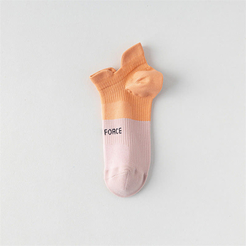 Chaussettes de compression à imprimé lettres et blocs de couleur (8 paires) - Orange - EU38-41 (US5-7,5) - image 9
