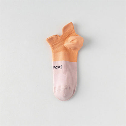 Chaussettes de compression à imprimé lettres et blocs de couleur (8 paires) - Orange - EU38-41 (US5-7,5) - image 9