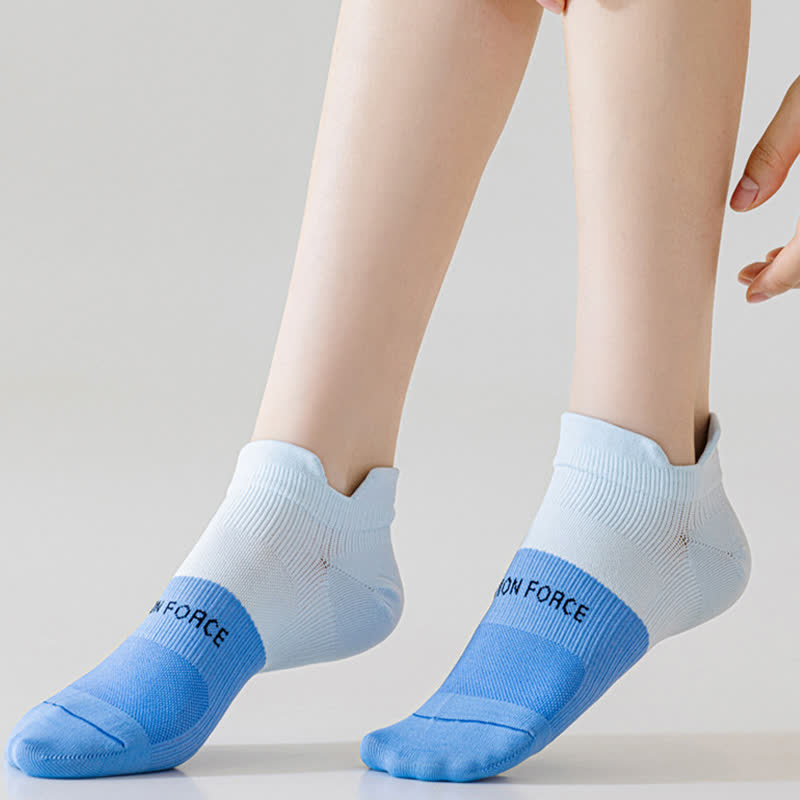 Chaussettes de compression à imprimé lettres et blocs de couleur (8 paires)
