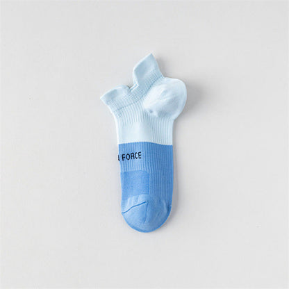 Chaussettes de compression à imprimé lettres et blocs de couleur (8 paires)