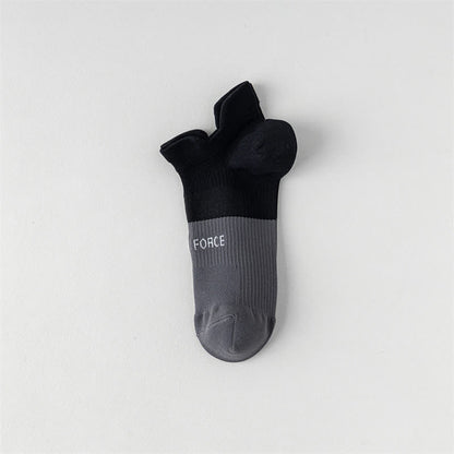 Chaussettes de compression à imprimé lettres et blocs de couleur (8 paires)