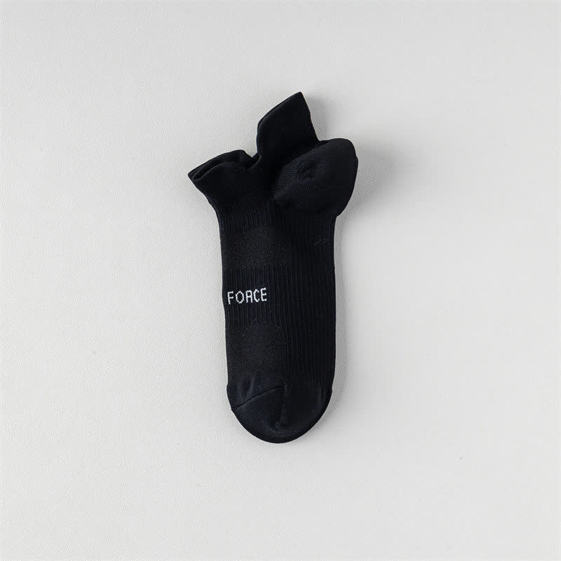 Chaussettes de compression à imprimé lettres et blocs de couleur (8 paires) - Noir - EU38-41 (US5-7,5) - image 15