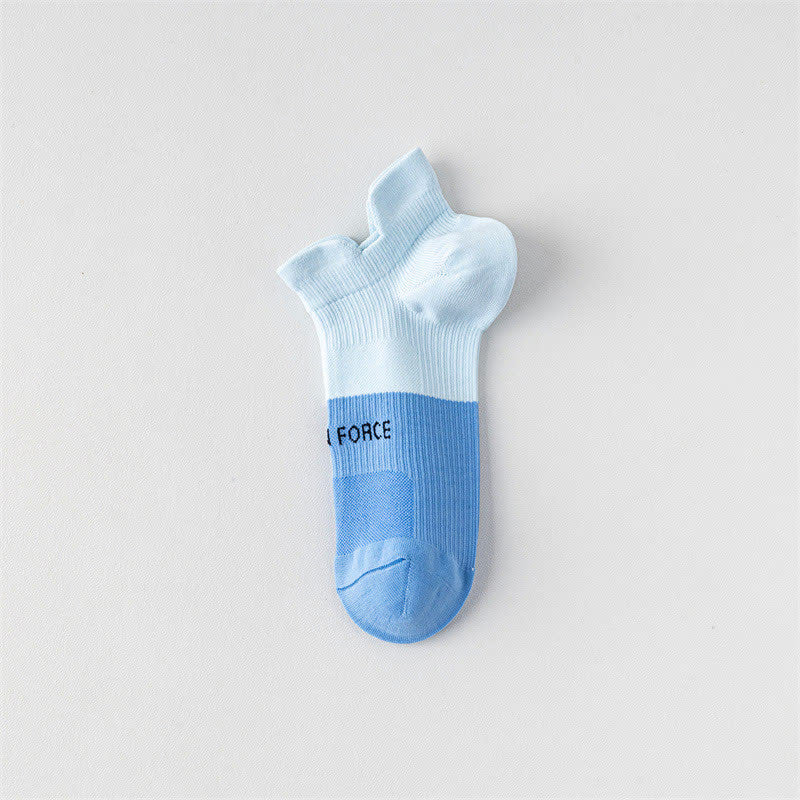Chaussettes de compression à imprimé lettres et blocs de couleur (8 paires) - Lac Bleu - EU38-41 (US5-7,5) - image 6