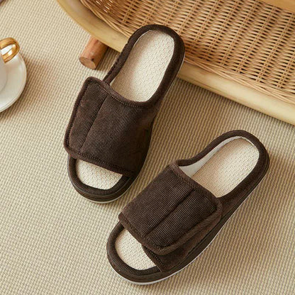 Chaussons antidérapants à velcro grande taille faciles à enfiler - image 7