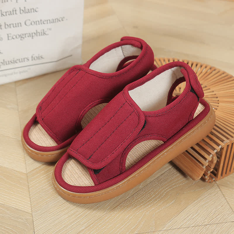 Chaussons antidérapants réglables grande taille, faciles à enfiler - Rouge - EU42-43(US7.5-8.5) - image 11