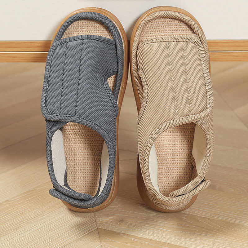 Chaussons antidérapants réglables grande taille, faciles à enfiler - image 2