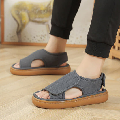 Chaussons antidérapants réglables grande taille, faciles à enfiler - Gris - UE48-49 (US12-13) - image 13