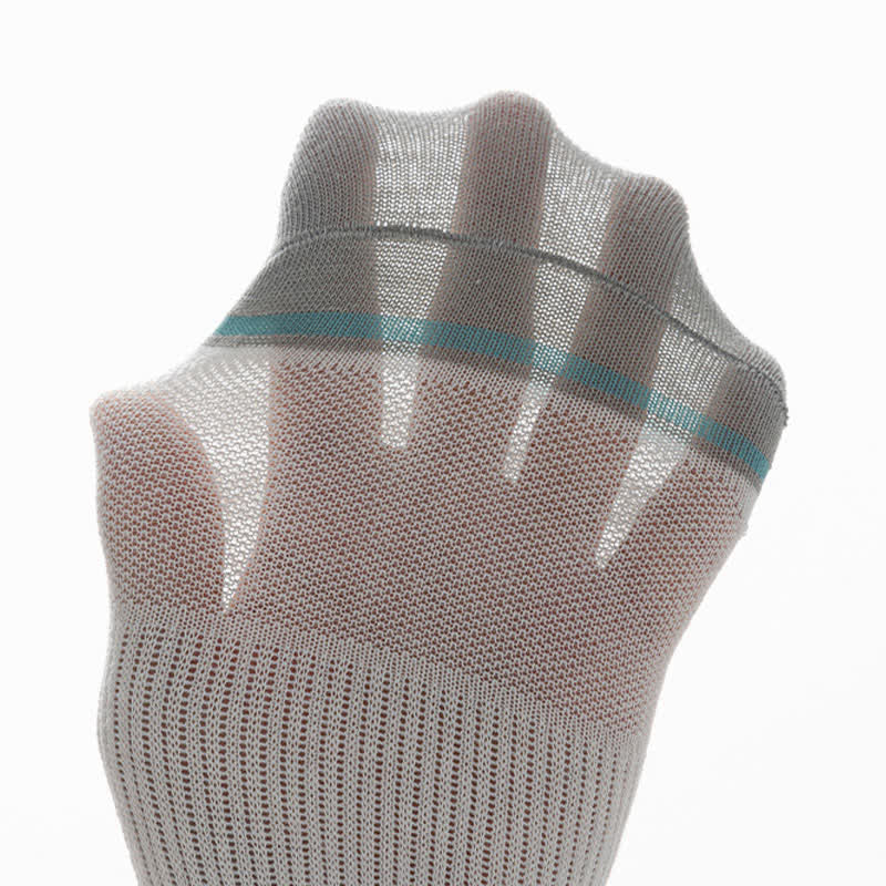 Chaussettes de compression à fines rayures en maille anti-transpiration (5 paires)