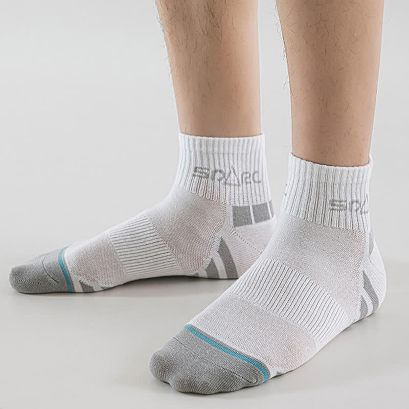 Chaussettes de compression à fines rayures en maille anti-transpiration (5 paires)
