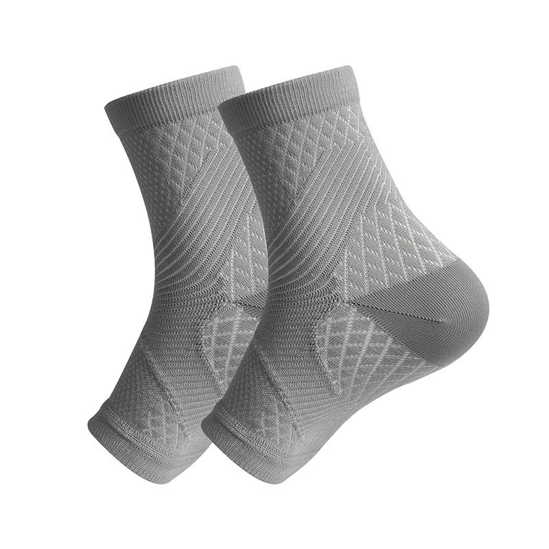 Chevillères de compression à haute élasticité pour cyclisme en extérieur (3 paires) - Gris - L/XL - image 3