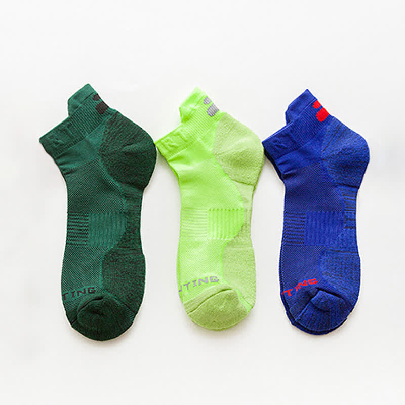 Chaussettes de compression respirantes en coton pour le sport et la course à pied (3 paires) - Multicolore - EU40-44 (US7-10) - image 1