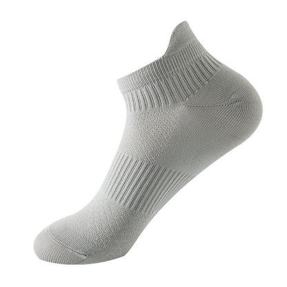 Chaussettes de compression de course à pied à séchage rapide de couleur unie (8 paires) - Gris - EU40-44 (US7-10) - image 13
