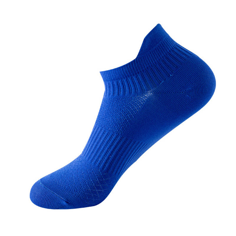 Chaussettes de compression de course à pied à séchage rapide de couleur unie (8 paires) - Bleu royal - EU40-44 (US7-10) - image 2