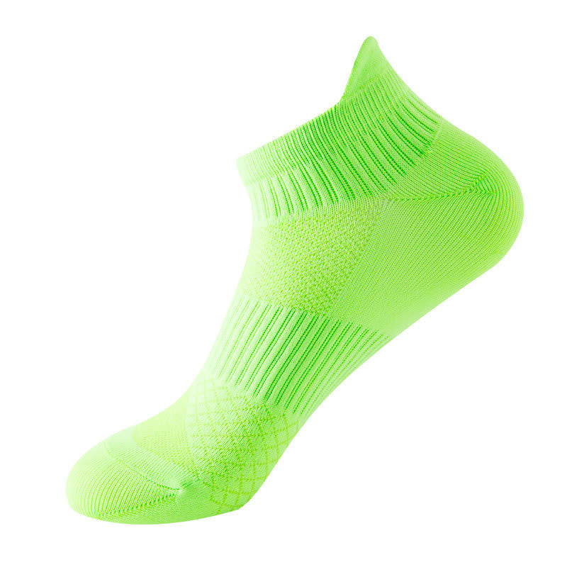 Chaussettes de compression de course à pied à séchage rapide de couleur unie (8 paires) - Vert - EU40-44 (US7-10) - image 7