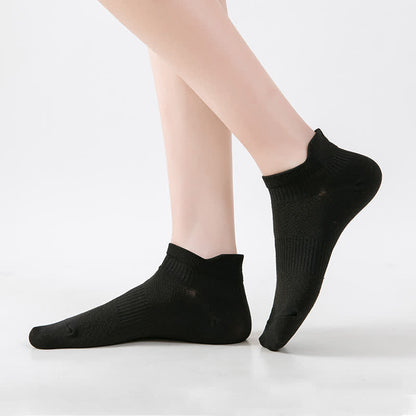 Chaussettes de compression de course à pied à séchage rapide de couleur unie (8 paires)
